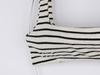 2023 Black & White Striped High Waist Backless Korean Bikini Two-Piece Swimsuit for Women