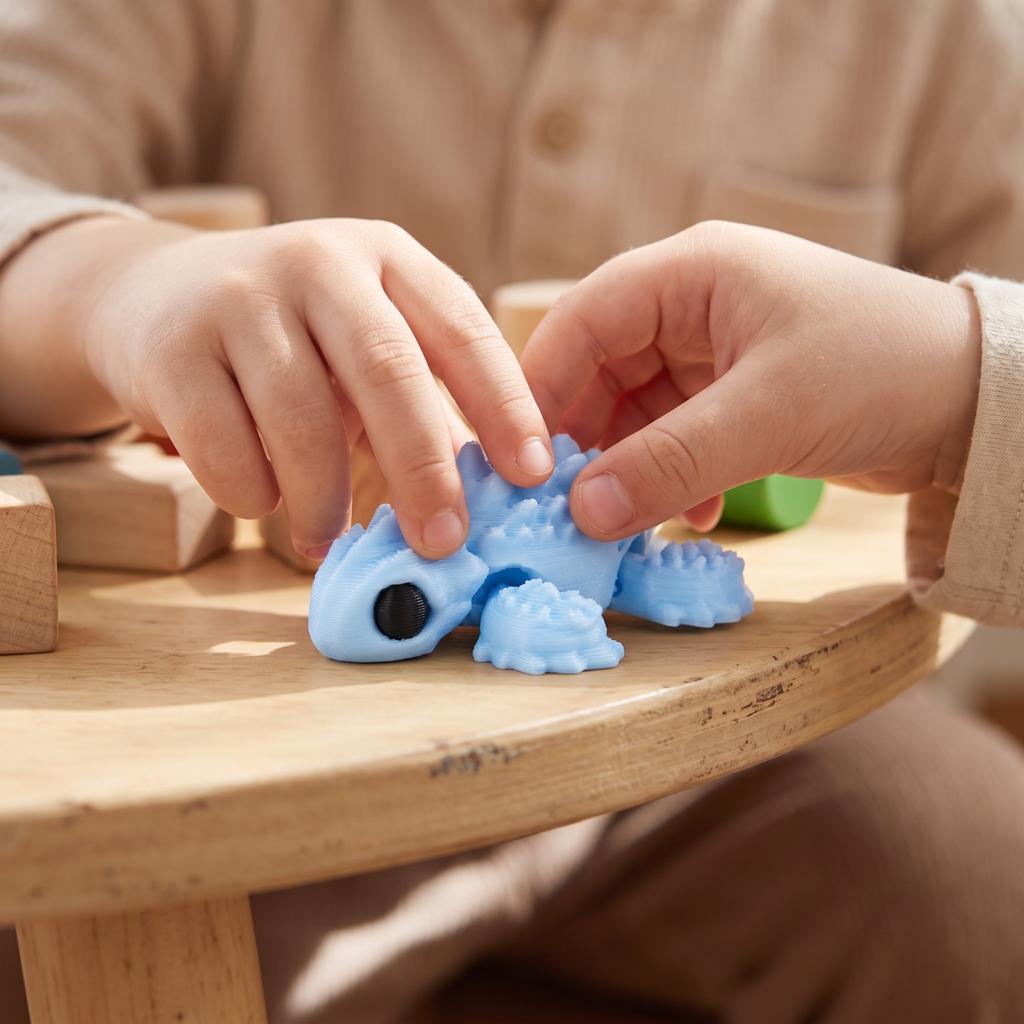 3D-gedrucktes bewegliches Schildkröten-Spielzeug für Kinder - Niedliche Tierfigur für Kinder