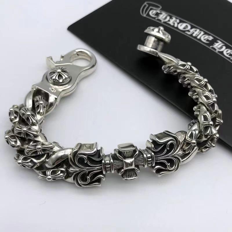 New Domineering Cross Bracelet, Men's Trendy Retro Bracelet, Thick Heavy-duty Bracelet