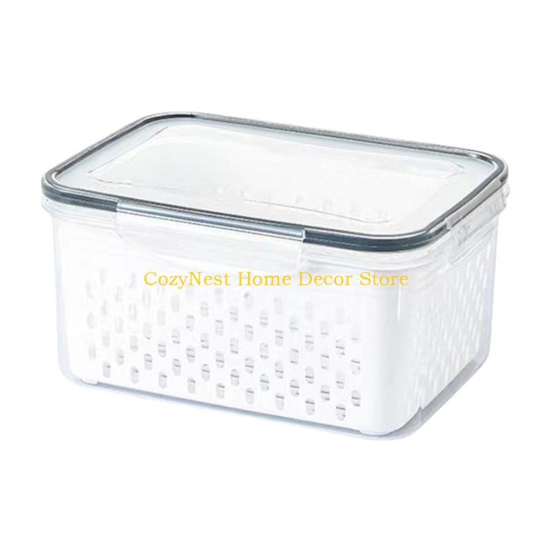 92MF Convenient Refrigerator Storage Box Ventilation Design For Vegetables Snacks
