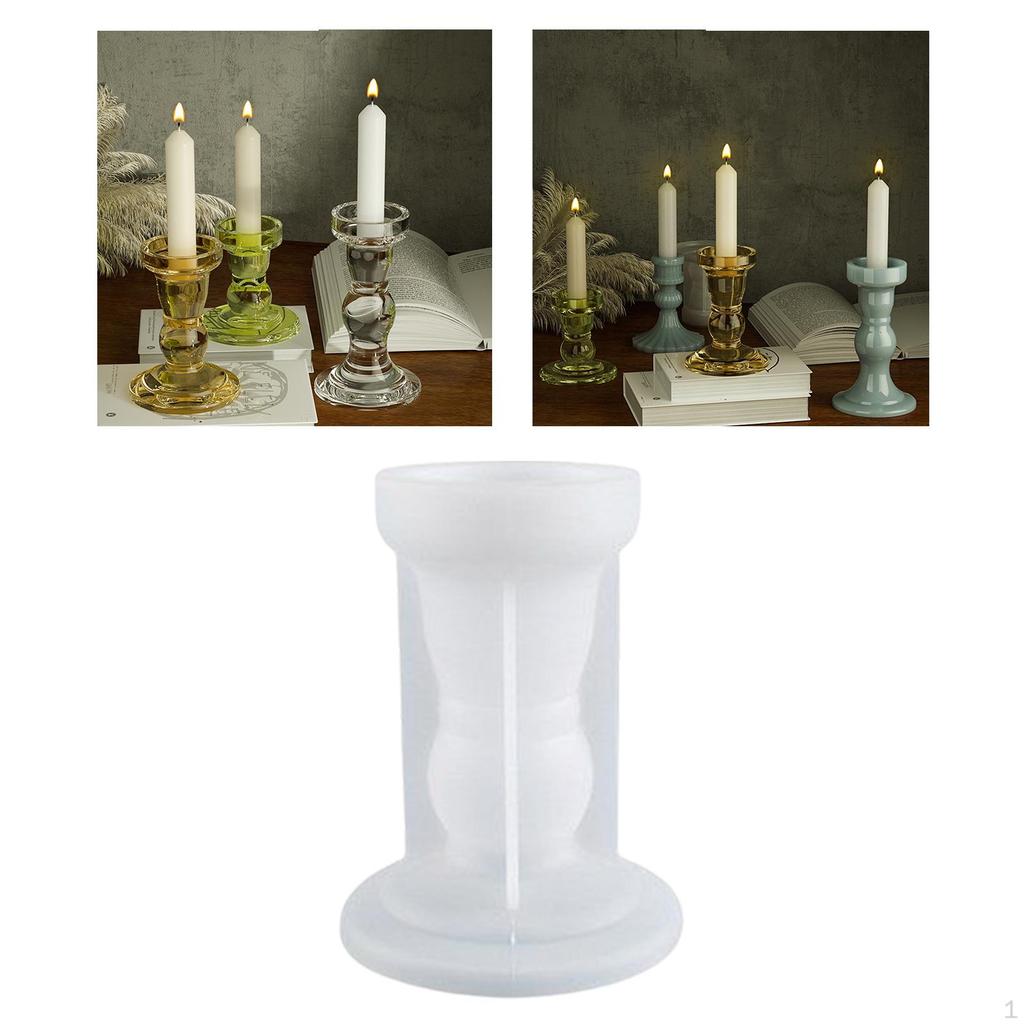 3D Silicone Holder Epoxy Resin Handmade Reusable for Pillar Crafts Making Rack Accessories