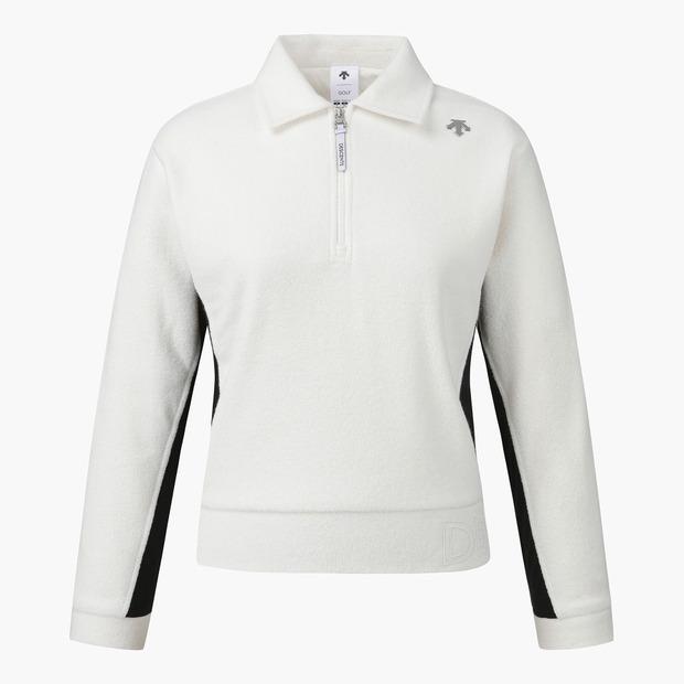 DESCENTE GOLF Women'S Terry Half-Zip Windproof T-Shirt (Dp42Wftlo8)