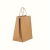 10pcs-Solid color gift bags with handles, kraft paper bags, gift candy bags, suitable for gift packaging, wedding grocery bags