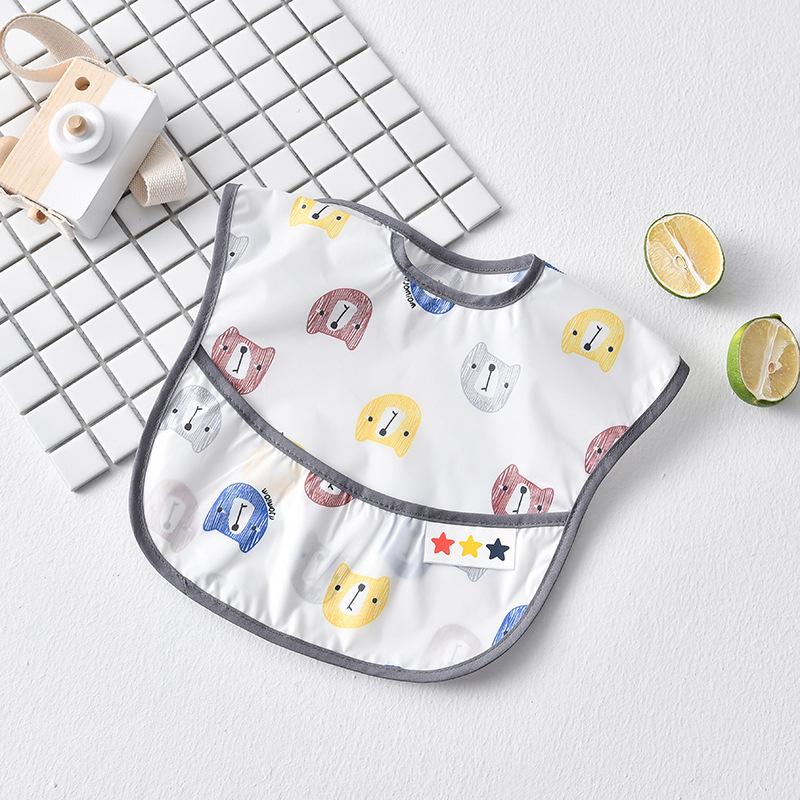 Waterproof Soft Bib for Babies & Toddlers, Long Sleeve Smock, Anti-fouling, Easy To Clean, Comfortable, Suitable for Eating