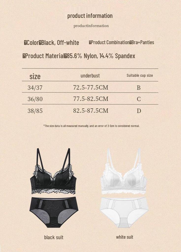 Oudifen Women's Seamless Lace Wireless Push-up Bra