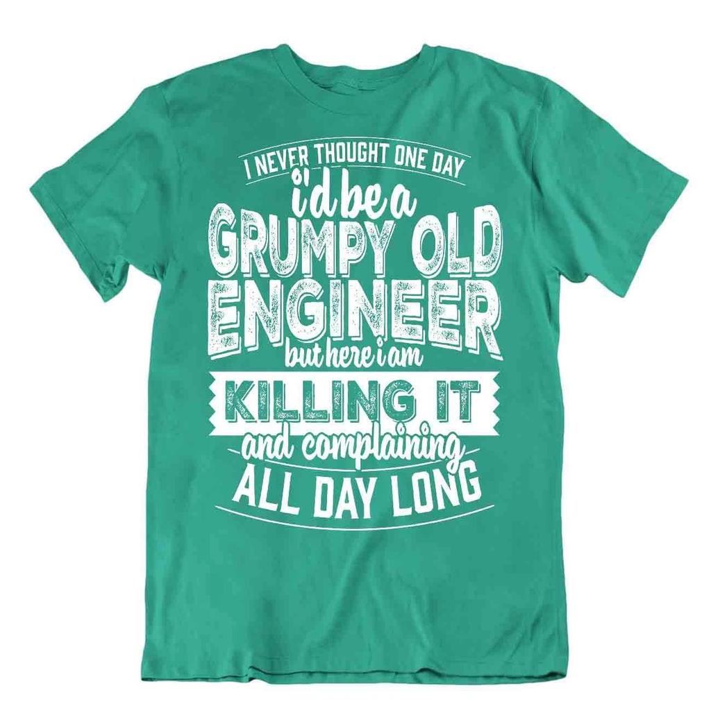 Grumpy Old Engineer T Shirt Builder Joke Tee Comic Shirts