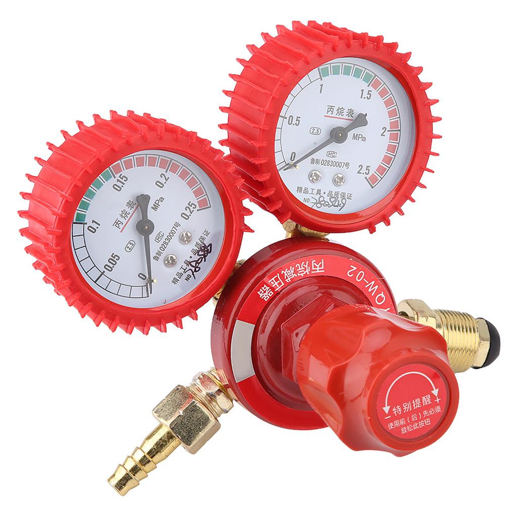 YQW‑02 Zinc Alloy Propane Pressure Gauge Welding Cutting Parts Propane Pressure Reducer