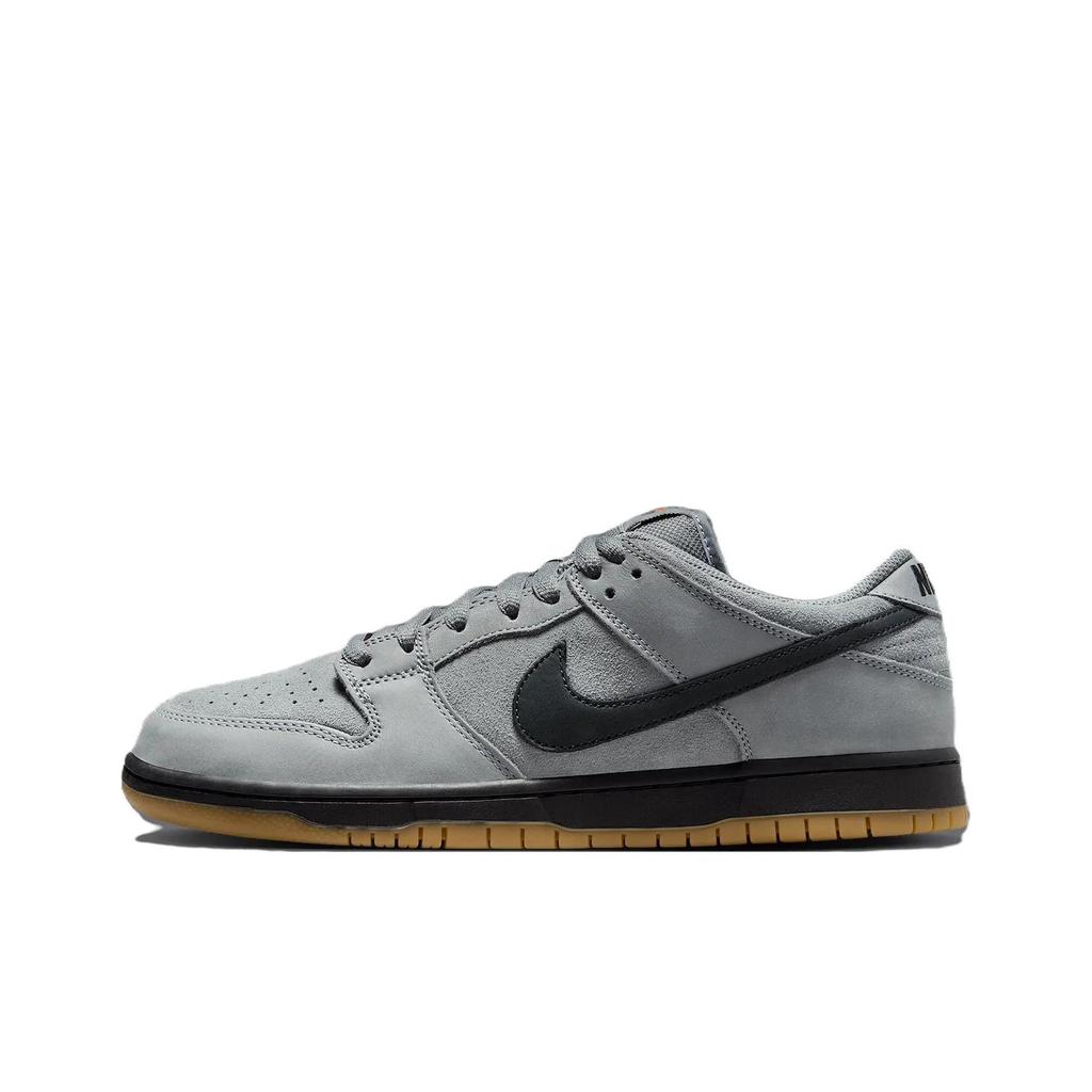 Nike Dunk Low Pro SB Cool Grey Herren-Sneakers Schwarz Dunkelgrau Gummi-Hellbraun FJ1674-002