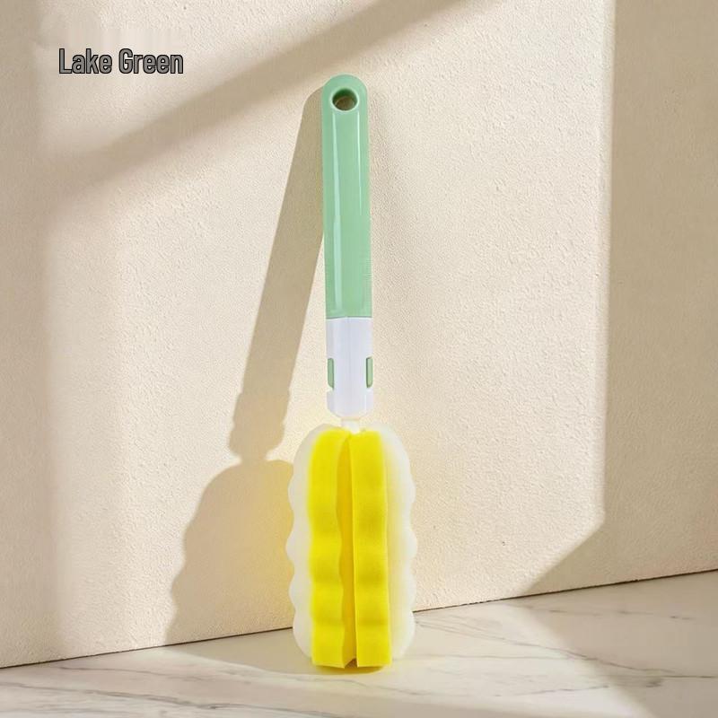 Detachable Baby Bottle & Glass Cleaning Brush with Sponge Head
