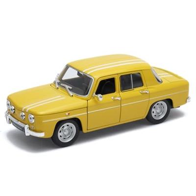 WELLY 1/24 Scale 1964 Renault R8 Gordini Yellow / Diecast Model Car, Finished Product 24015W YW