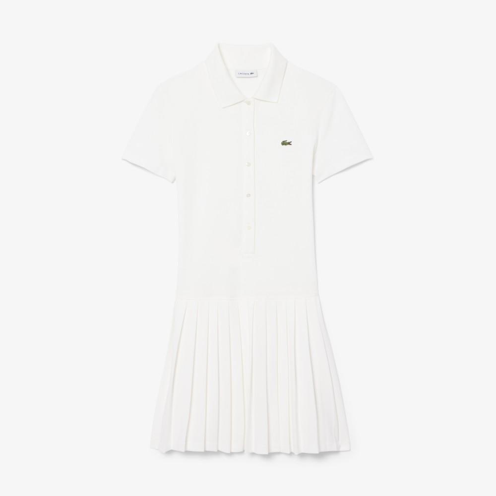 [Lacoste] Women's Mini Piqué Short-Sleeve Polo Dress EF8839-56G70V