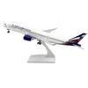 30cm Airplane Model Russia Aeroflot A350 Aircraft with Base Landing Gear Resin Miniature Plane for Collectible