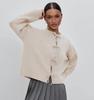 2025 Autumn/Winter Casual Loose Cardigan: Solid Color Knitted Sweater for Women