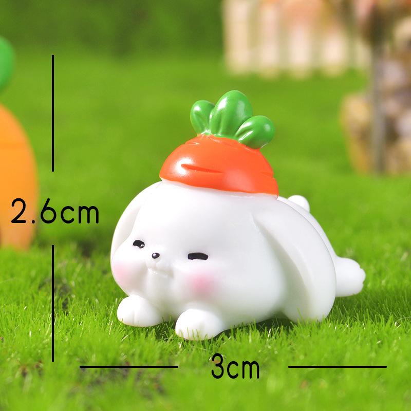 

Микро-ландшафтная симуляция, Милый морковный маленький кролик, Редисовый домик, Милый кукольный домик ручной работы, Декоративные аксессуары и Маленькие украшения The floor-hanging rabbit