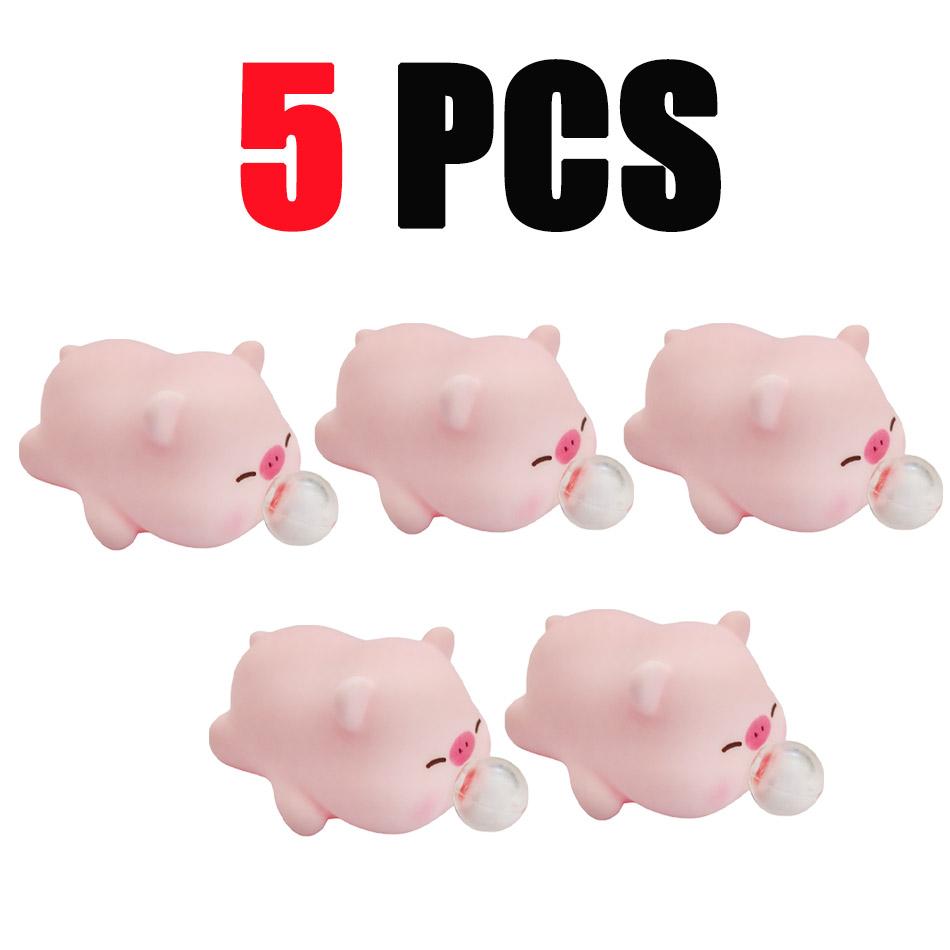 Cute Animal Bubble Squeeze Toys, Panda & Pig Slow Rebound Squishies Office Gags and Stress Relief Viral Desk Gadgets for Pranks