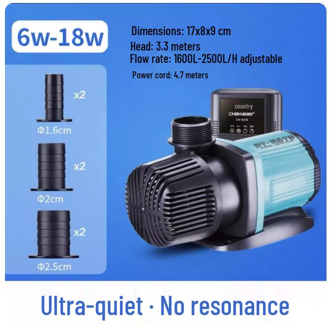 Chuangning Ultra-Quiet Submersible Fish Pond Pump, Bottom Suction & Amphibious Circulation, Variable Frequency Water Pump.