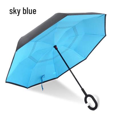 Nanqiao Freihändiger doppelwandiger umgekehrter Regenschirm