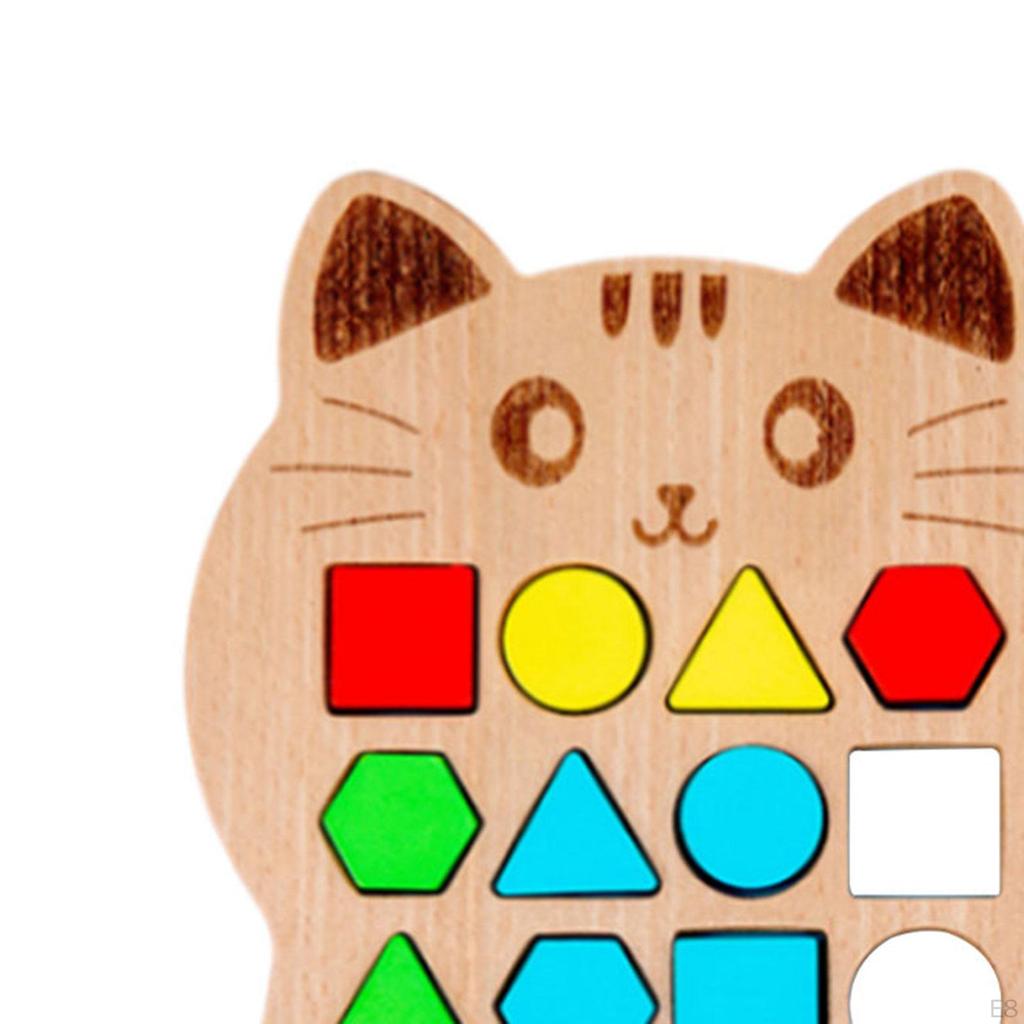 Color Learning Board Game Shape Matching Puzzle Geometric