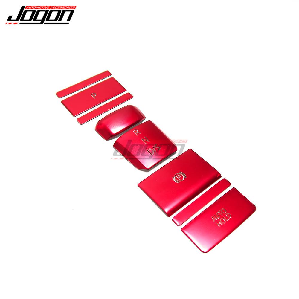 For VW Golf 8 MK8 Rline R GTI   Car Interior Gear Shift Knob Handbrake Auto Hold Button P Switch Sticker Strip Trim