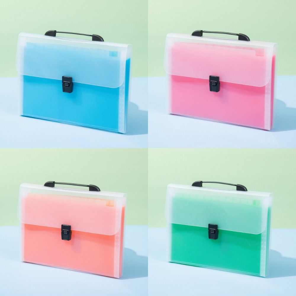 Organ Bag 13 Layer Folder Large Capacity Information File Bag Portable Accordion Bag  Office