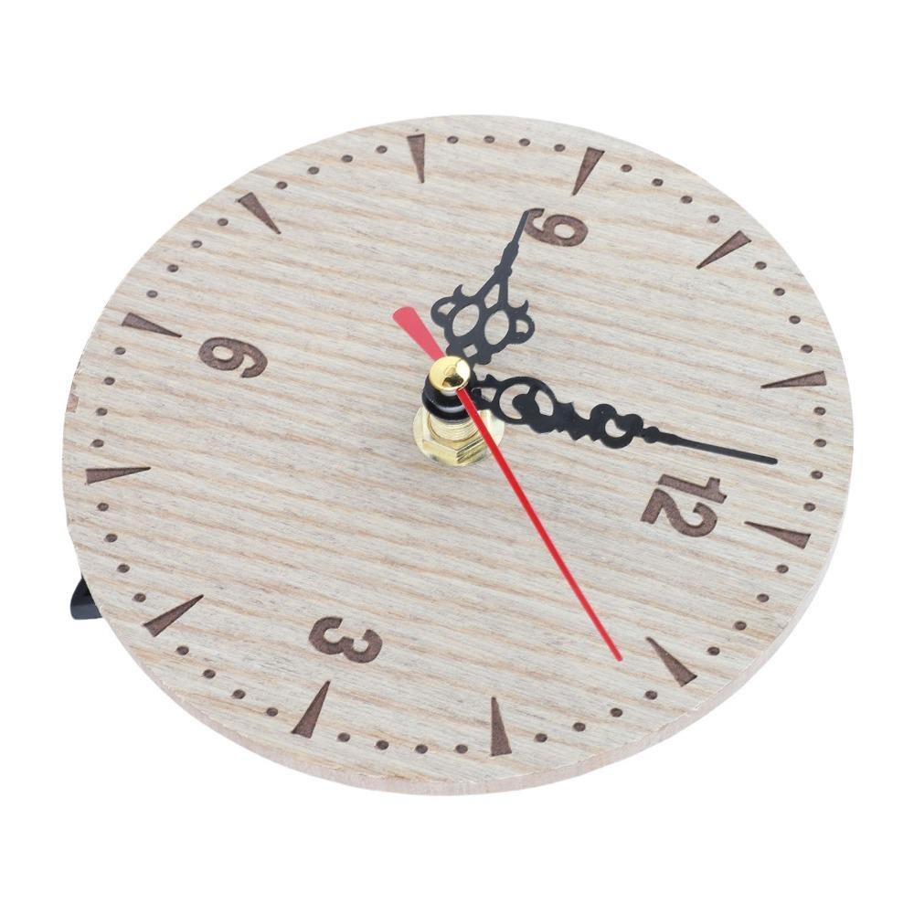 Wood Wall Clock Quiet Numerals Round Retro Clock Traditional Hanging Clock  Office