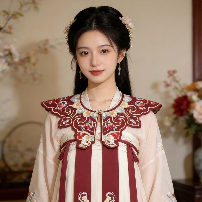 Elegant Embroidered Cloud Shoulder Scarf Fashion False Coller Flexible Costume Scarf For Weddings Parties And Prom Event