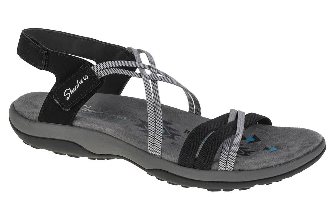 Skechers Reggae Slim–Takes Two, sandali neri da donna 38 nero
