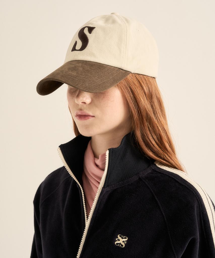 Seteo Vintage Mix Casual Ball Cap Cream Brown