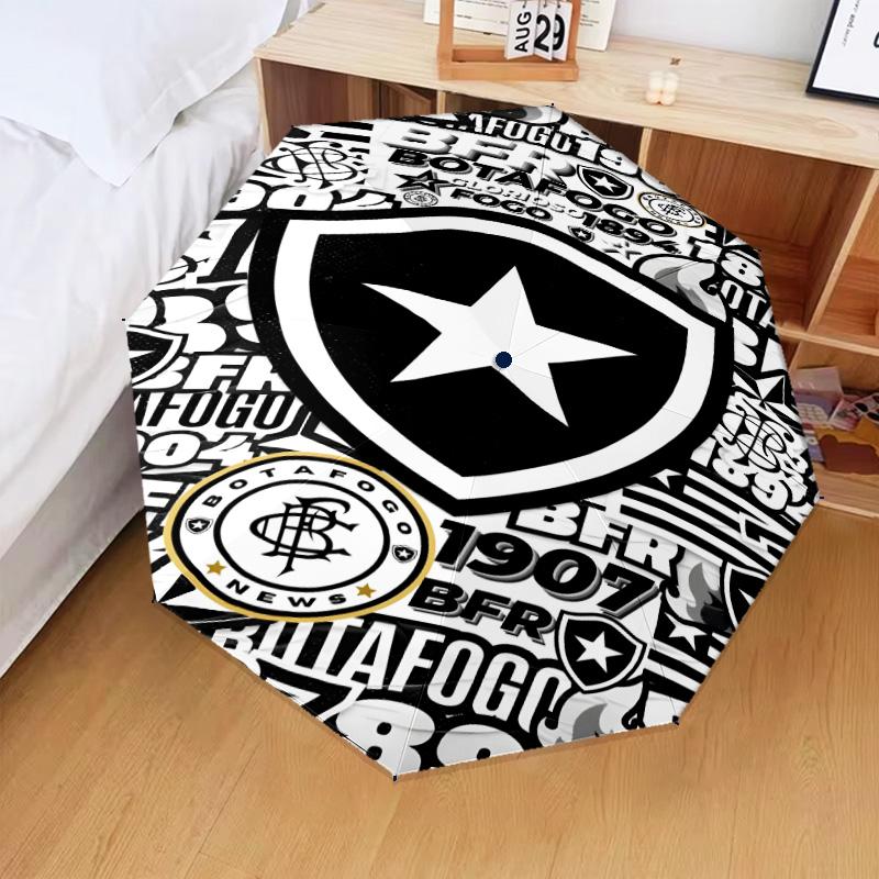 1PC Shield With Star Emblem Printed Umbrella Folding umbrella, automatic umbrella 8-Frame for Travel, camping Fan gifts Christmas Gifts