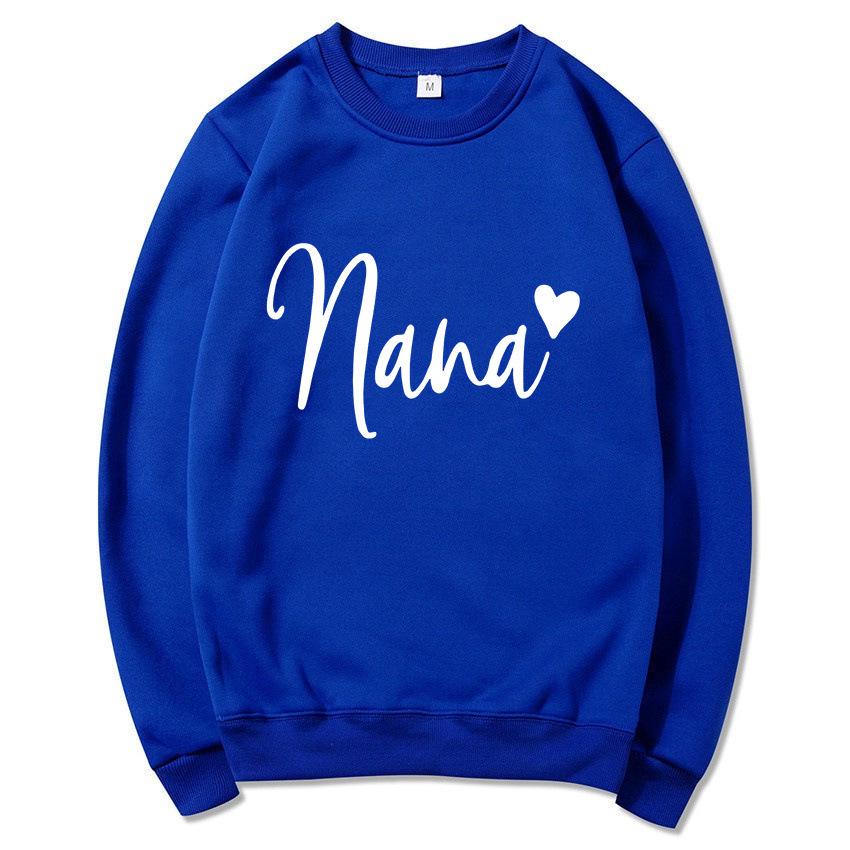 Women's Round Neck Heart Print Casual Hoodie