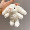Long-eared Plush Rabbit Pendant Hanging Decoration Stuffed Rabbit Bunny Keychain  Women Girls