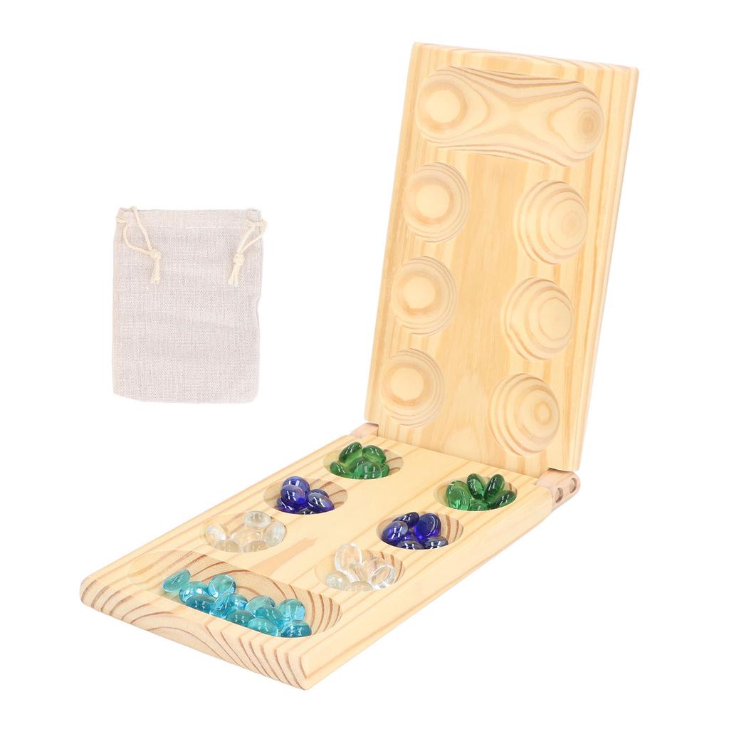 Folding African Stone Game Wooden Intellectual Logic Thinking Training Parent Child Interaction