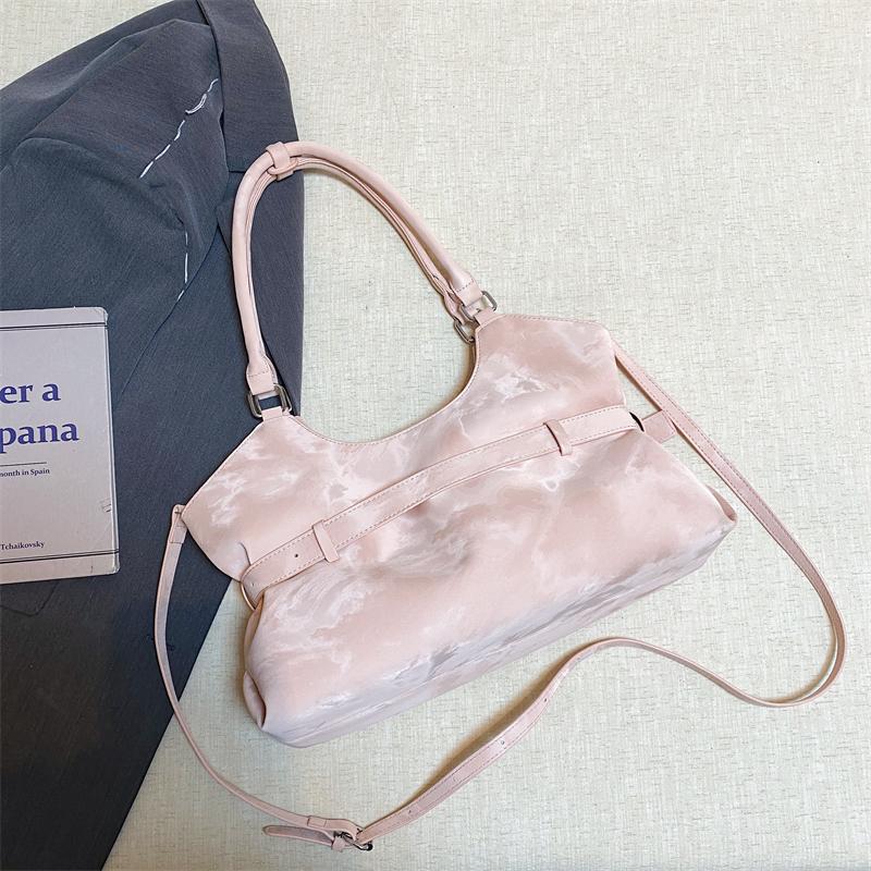 Damen Mode Große Kapazität PU Tragetasche Lässige Schulterhandtasche mit Verstellbarem Riemen