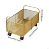 Rolling Book File Cart Organizer Easy To Use Portable Durability Utility Storage Under