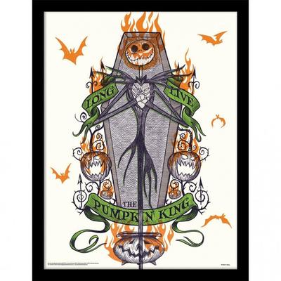 The Nightmare Before Christmas Long Live The Pumpkin King Framed Poster