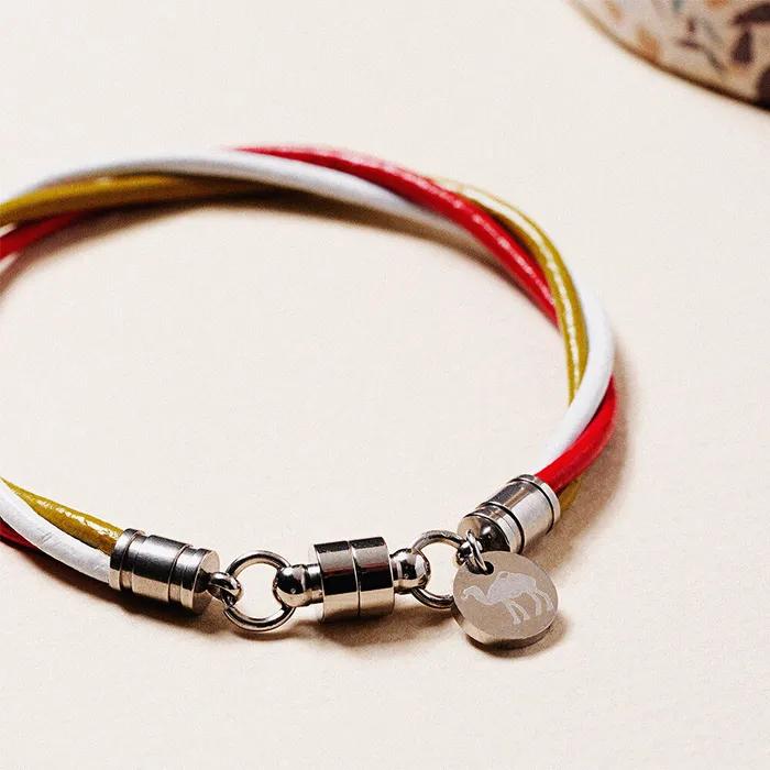 Stress Zero Triple Coil Leather Bracelet (C2503AC1304)