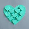 10 Grids Small Love Chocolate Silicone Mold Candy Pudding Dessert Mold Cake Decoration Kitchen Baking Mold For Jelly Pudding
