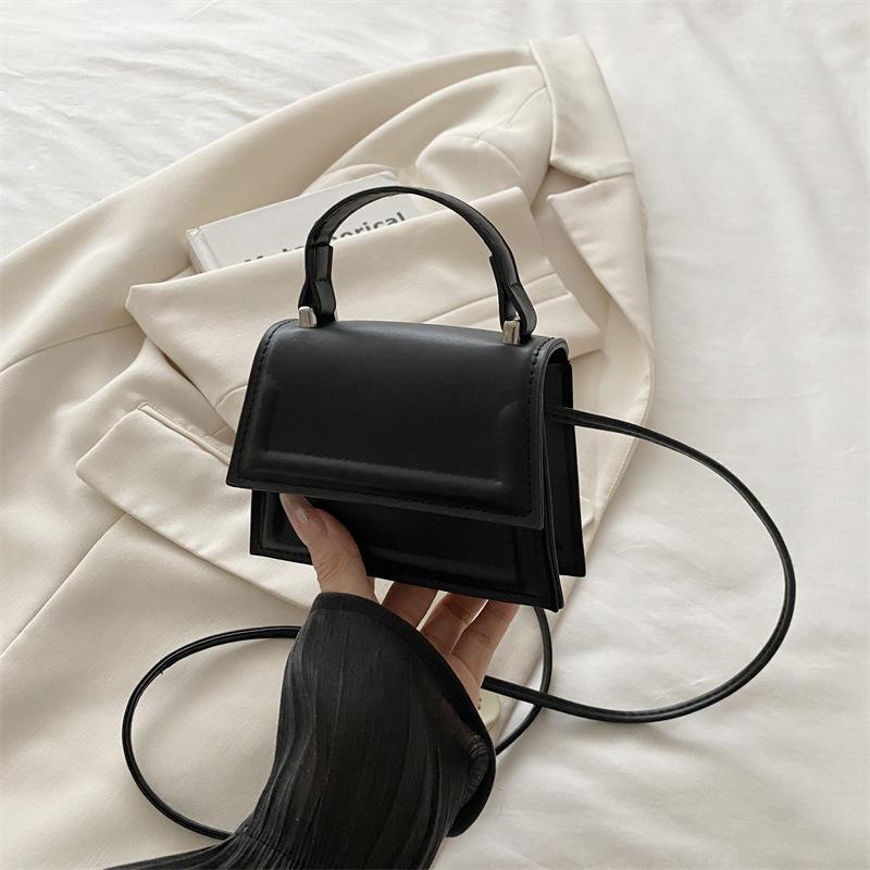 Bolso Bandolera Blanco Mini con Asa Superior Para Mujer Estilo Casual Bolso Pequeño de Hombro Con Correa Desmontable Para Uso Diario y Streetwear