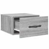 Wall Mounted Nightstand Gray Sonoma 35x35x20 cm