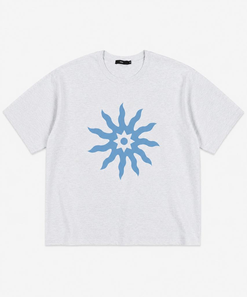 Ousa Solar Bloom Printed Short Sleeve T-Shirt 7 Colors