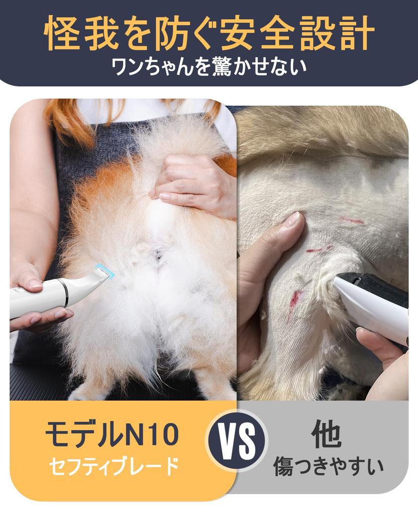 Oneisall Dog Clippers for Paw Low Low Ergonomic Includes 2 Replacement Suitable for Behind the and for Small To Large Dogs and Model N10 Beginners,