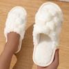 Women's Soft Open Toe Slippers Lightweight Soft Sole Indoor Shoes