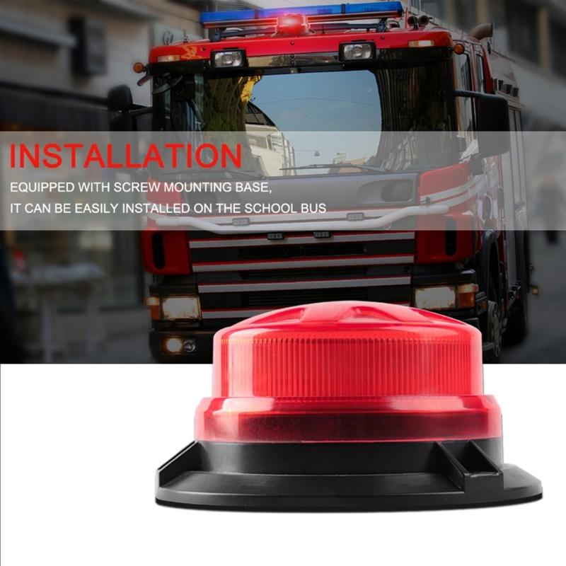 12V-24V Car LED Flashing Strobes Beacon Emergency Warning Light Lamp Ambers