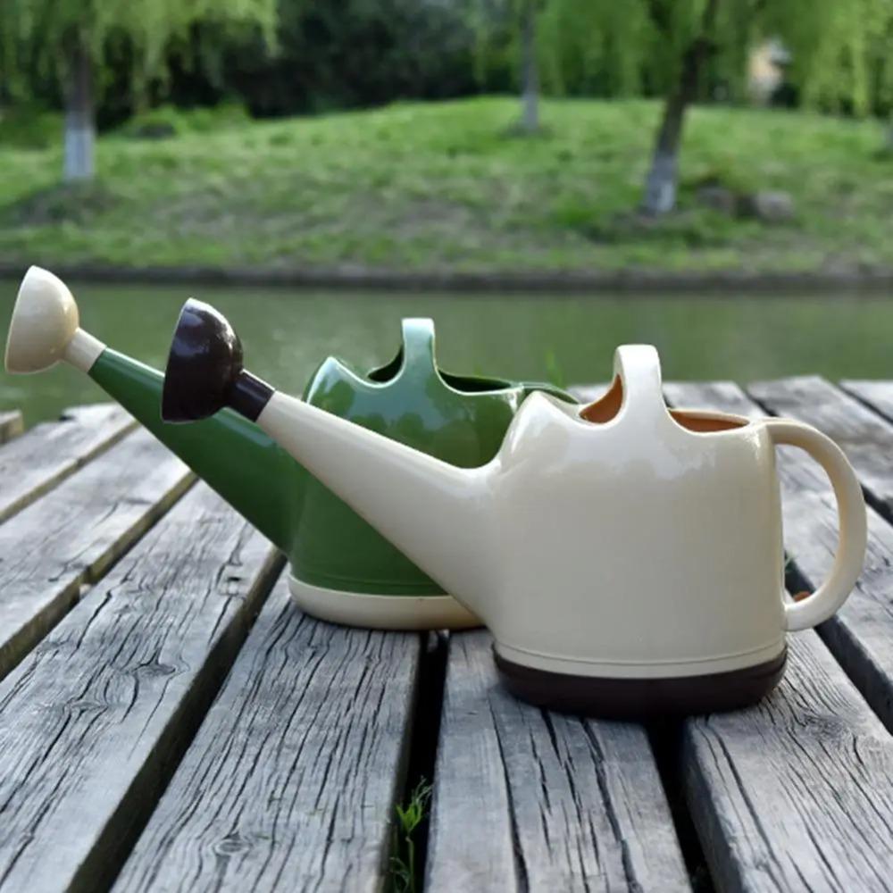 

Міцний горщик для поливу великої ємності з довгою насадкою та довгим носиком, чайник, 4 л, лійка для дому зелений