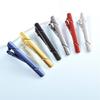 Men Stainless Steel Tie Clip Textured Grip Suit Accessories Wedding Business Use