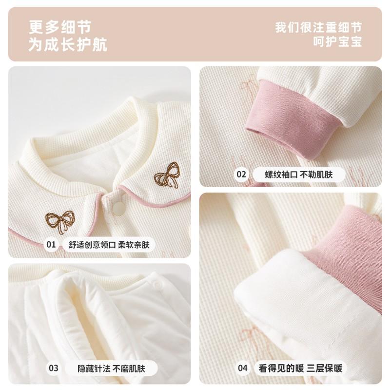 Baby Girl Warm Set 80g Light Cotton Outwear Cute Newborn Thermal Clothes