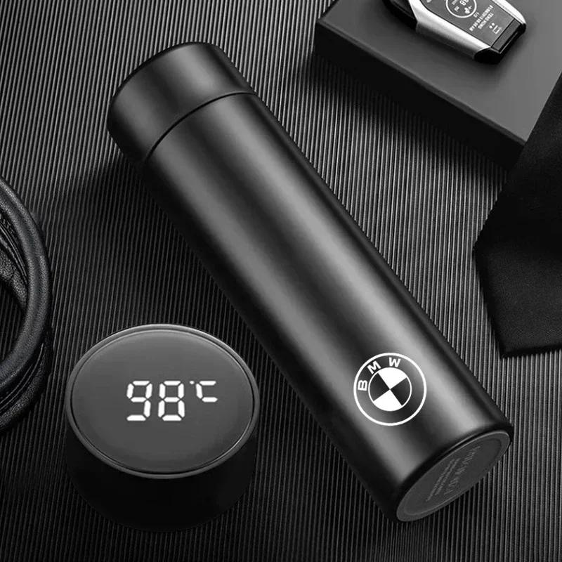 -500ml Car Smart Thermos Mug Stainless Steel ulated Water Bottle For BMW M X1 X2 X3 X5 X6 X7 E90 E60 E46 G20 G30 G32 F30 F40