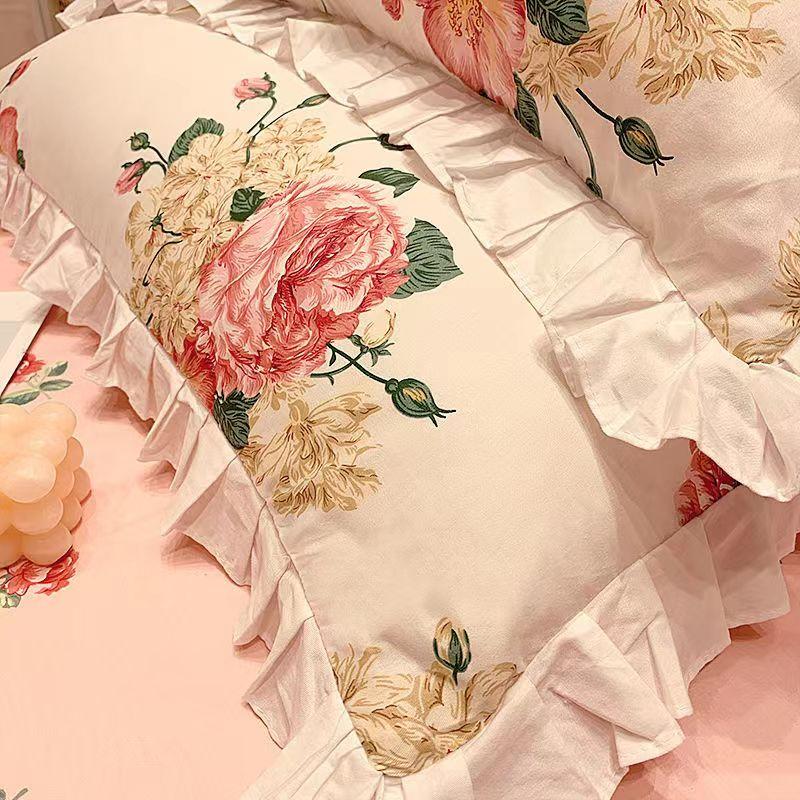 A Pair of Pure Cotton Pillowcases Spring and Autumn Large Size