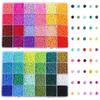 12000 Stück 3mm Glas-Samenperlen für DIY Schmuckherstellung Armband Halskette Zubehör