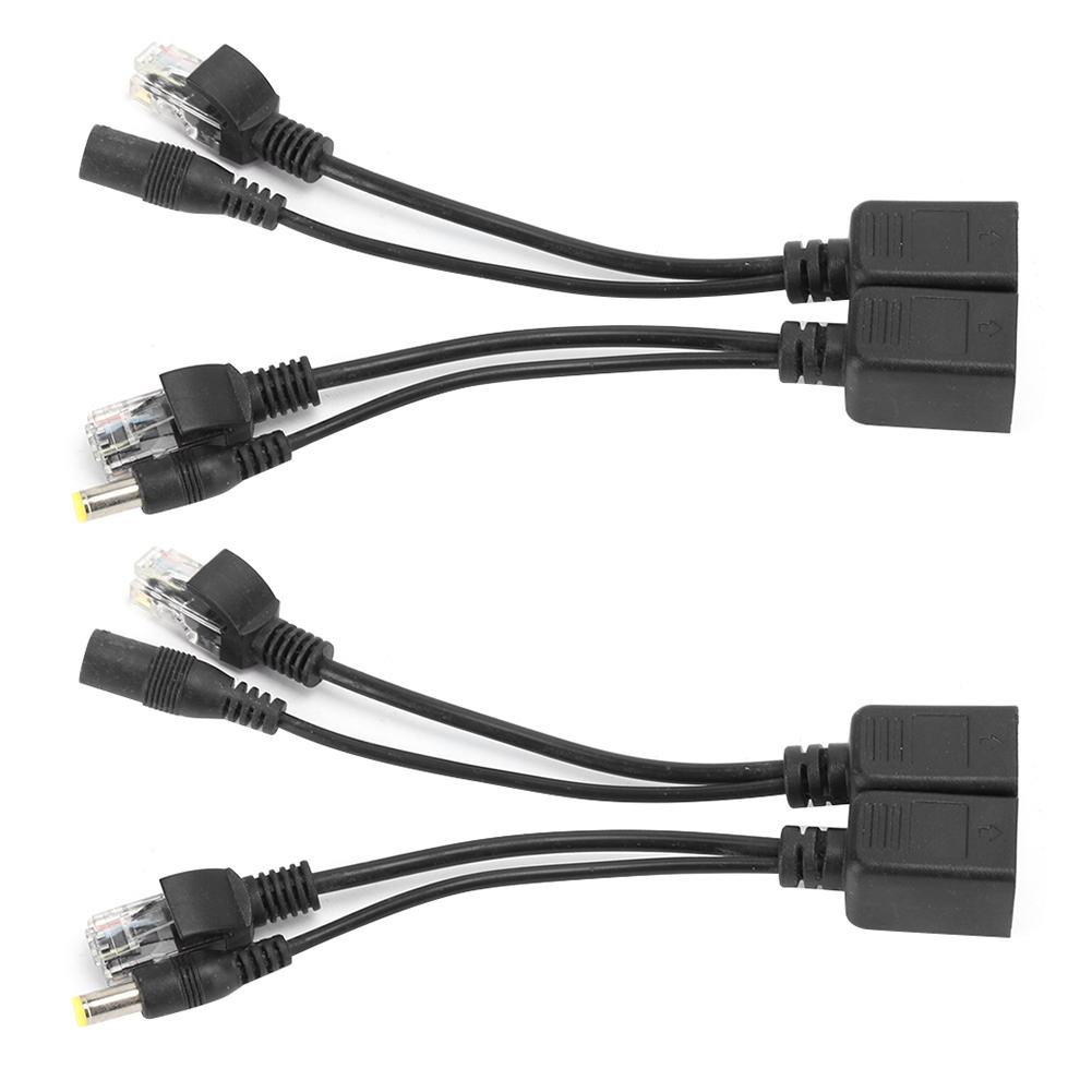 2 Pairs POE Splitter Network Camera Power Supply Module Separator Monitoring Equipment 12V